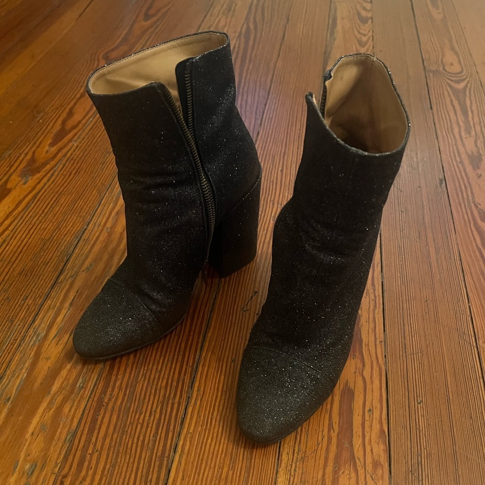 Dries Van Noten Glitter Booties